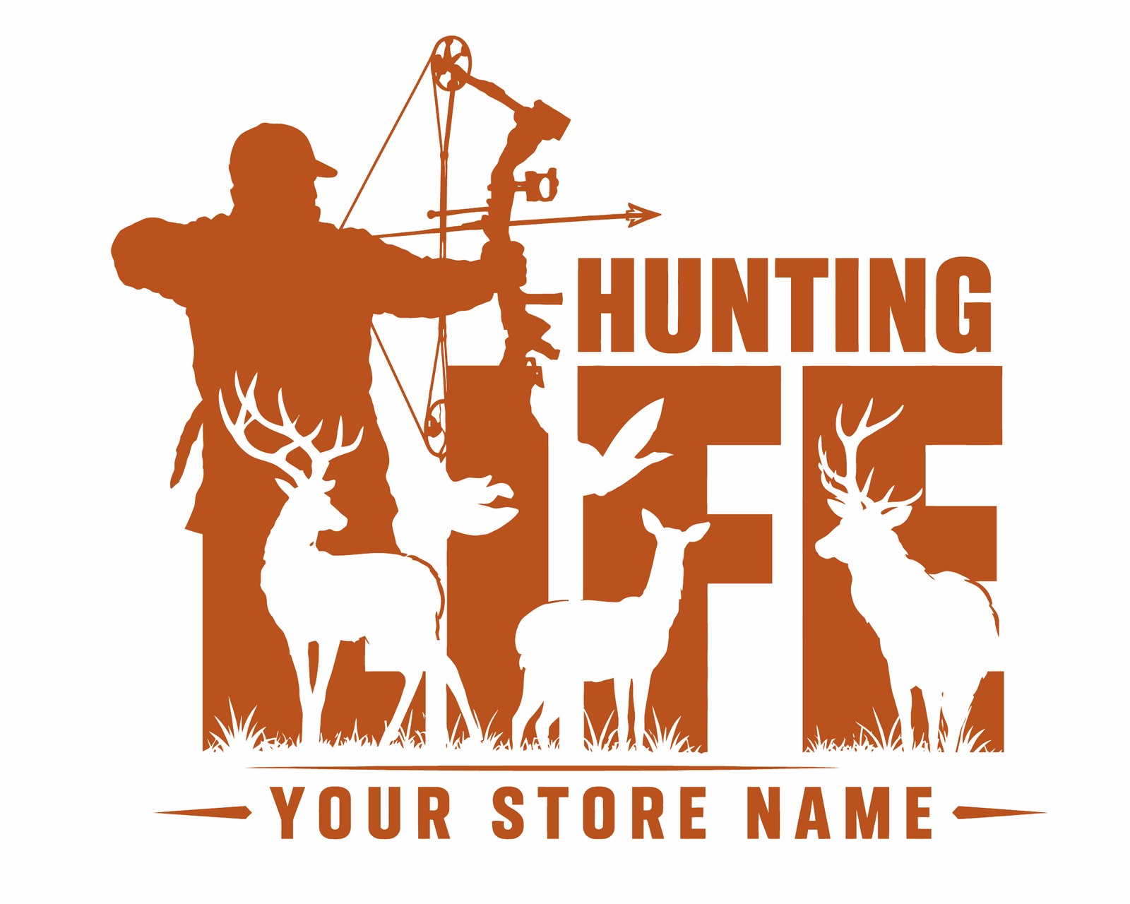 Rowan Sportswear Hunting Life tee design